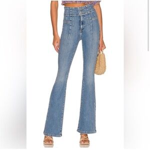 NWT Free People We the Free Jayde High Rise Flare Jean Blue size 27